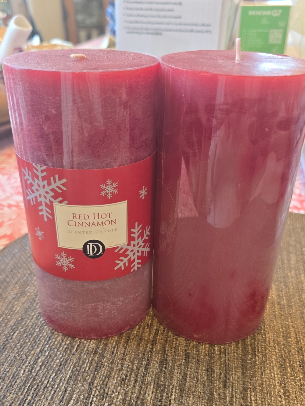 Hobby Lobby Red Scented Pillar Candle Set